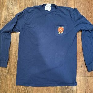 Comfort Colors Navy Long Sleeve Tee Large NWT